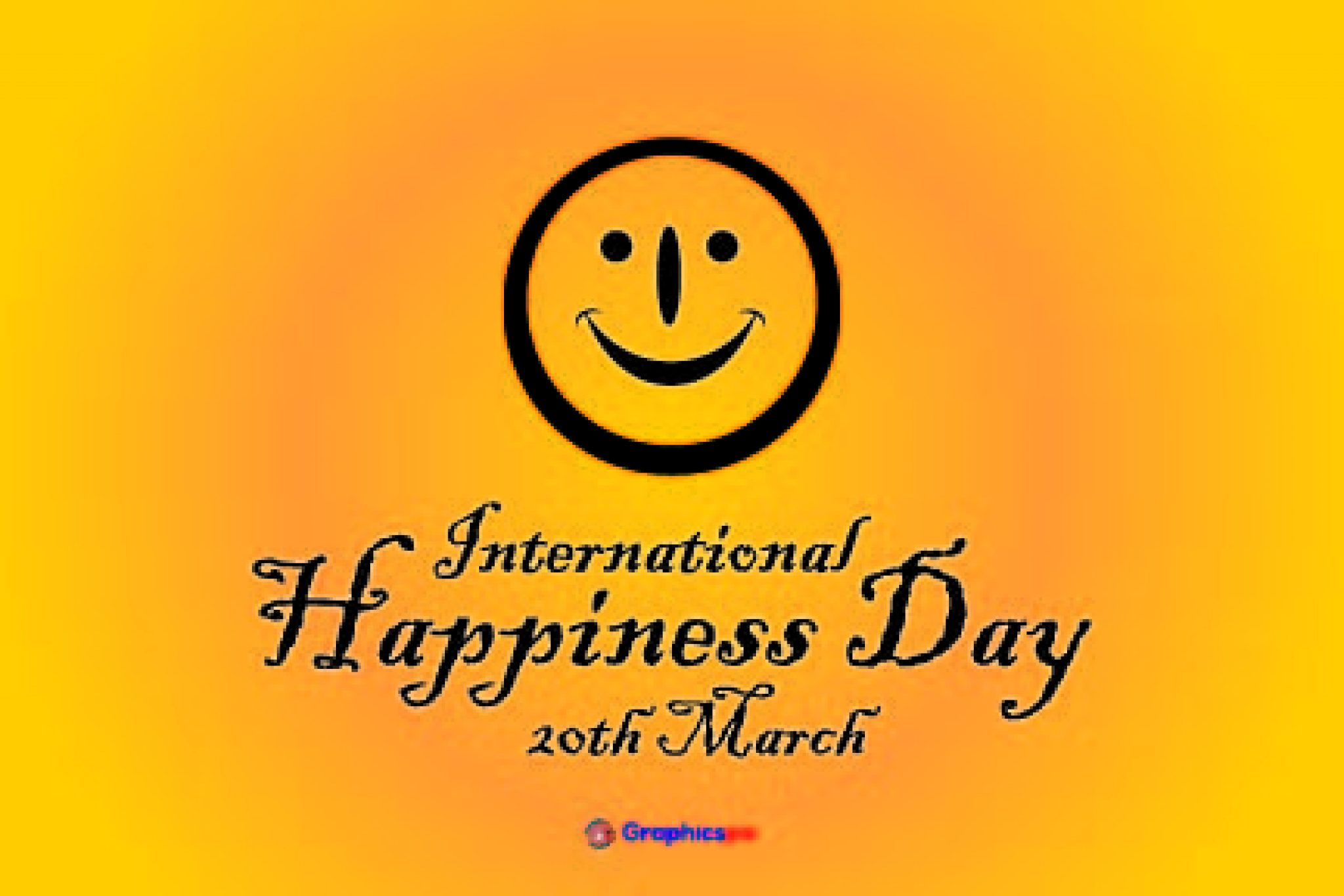 International happiness day vector template design vector illustration