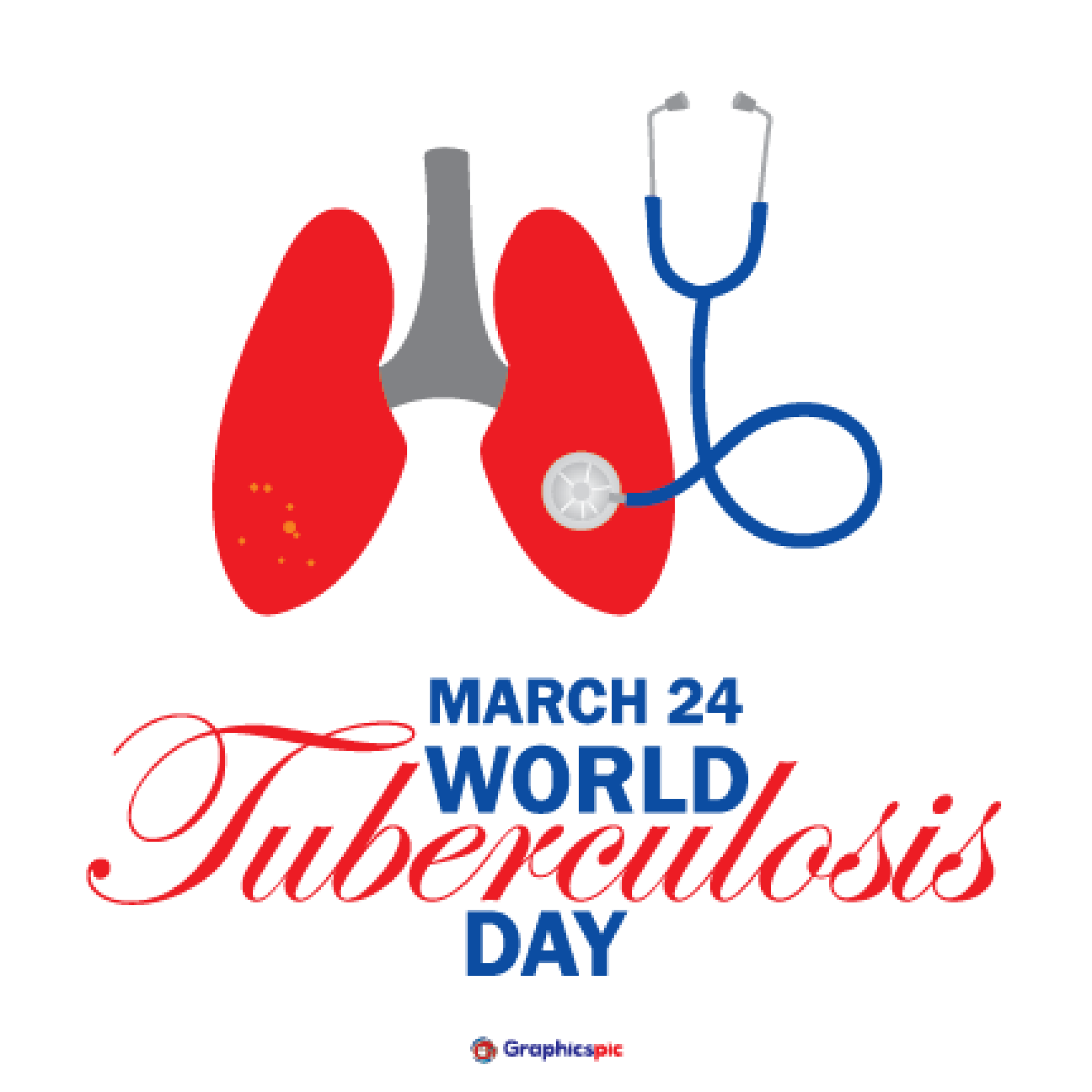 World Tuberculosis Day Vector Illustration. Suitable for greeting card