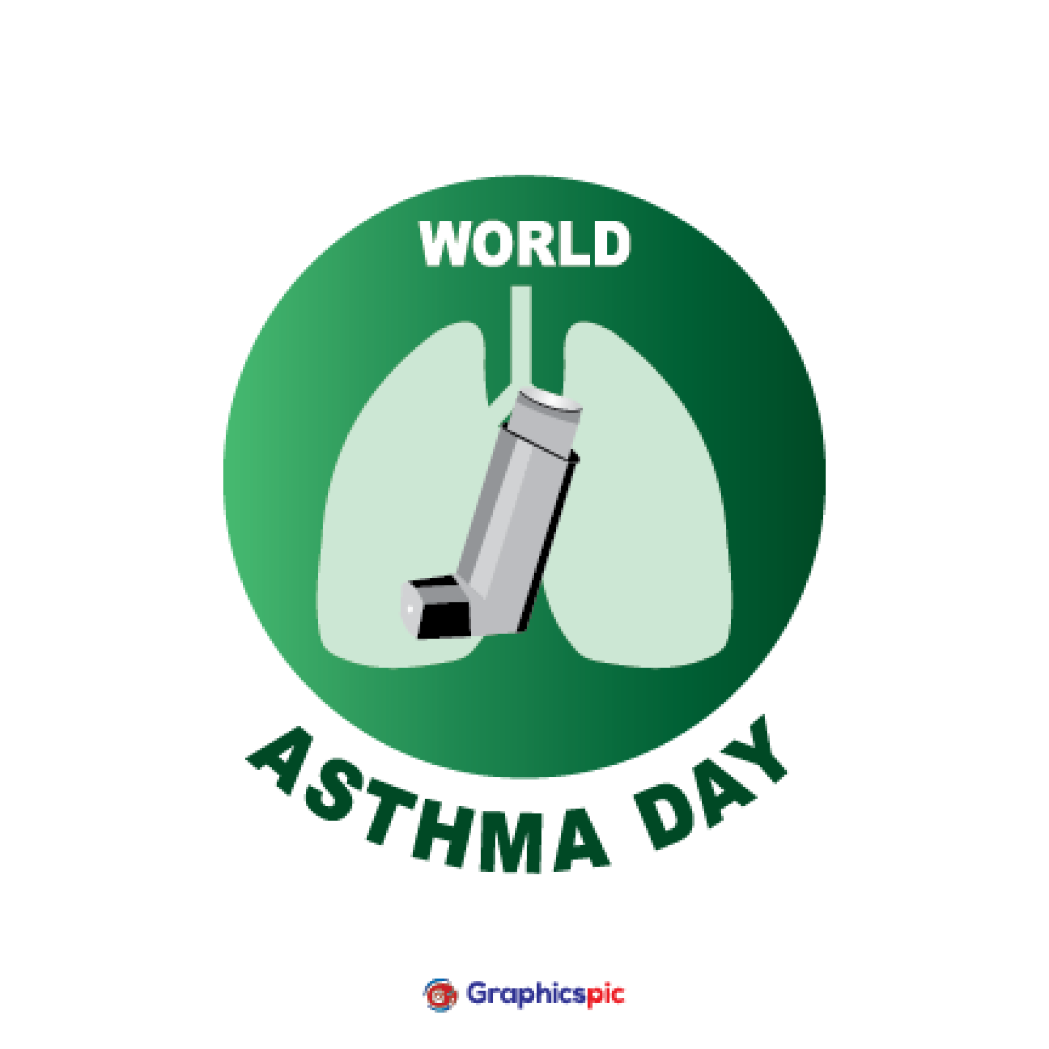 World Asthma Day Prevention and awareness Vector Concept. Banner