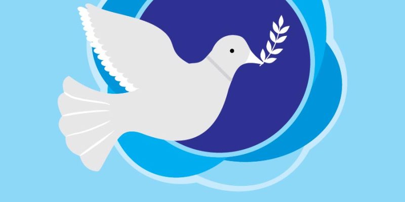 International Peace Day with circle design – Free Vector