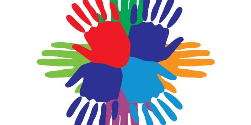 Colorful Hands clip art – free vector