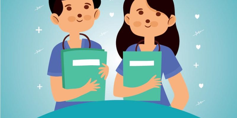 International nurses day concept Free Vector Illustrations