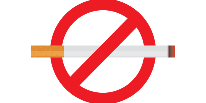 No smoking realistic cigarette sign – Free Vector