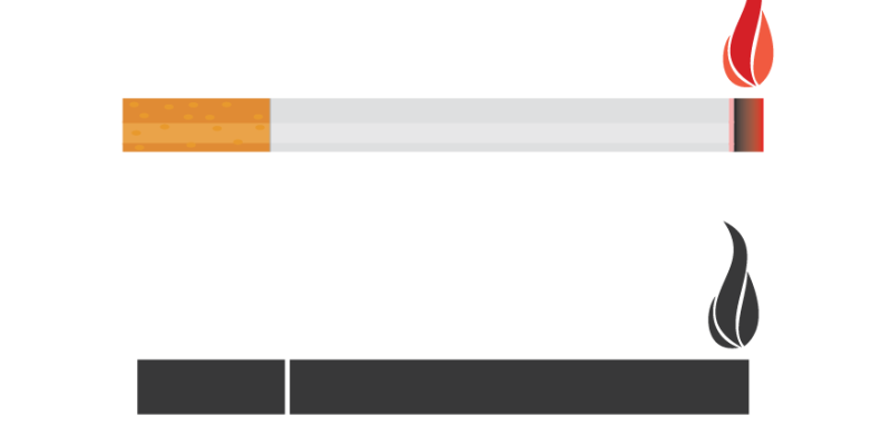 Cigarette icon – free vector