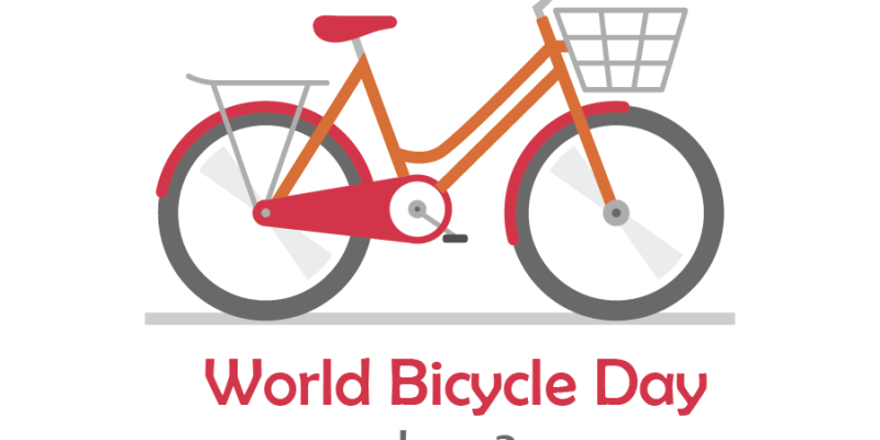 Vector Illustration of World Bicycle Day on June 3 icon – free vector