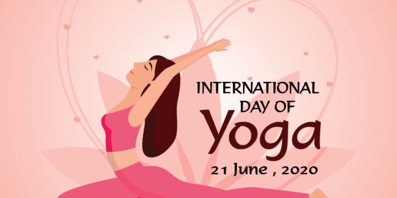 Flat design international day of yoga illustration – Free Vector