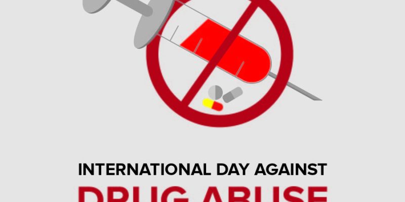 International day against drug abuse & trafficking illustration poster –  Free Vector