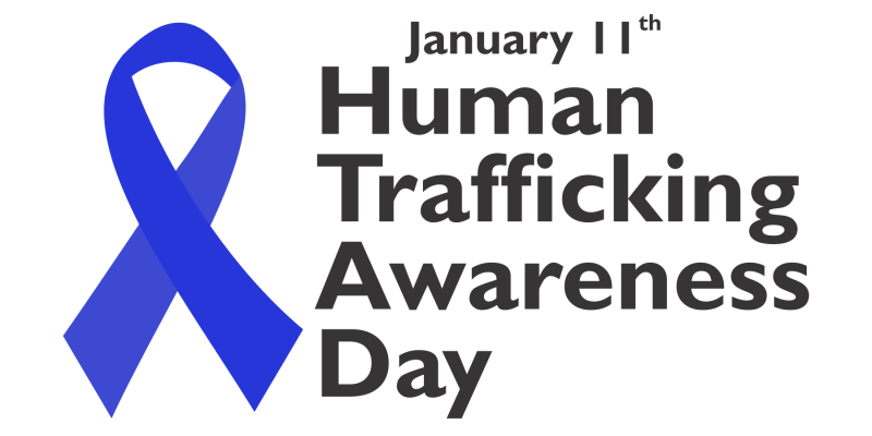 Vector illustration on the theme of National Human trafficking Awareness Month of January – free vector