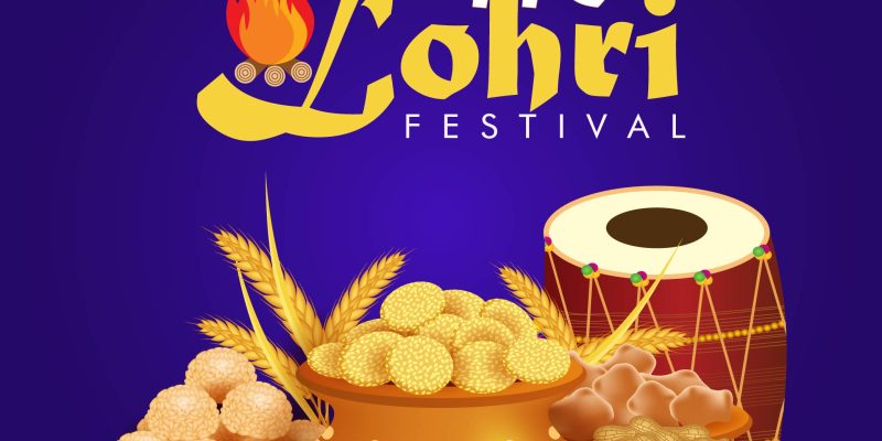 Happy Lohri festival of Punjab India background photo