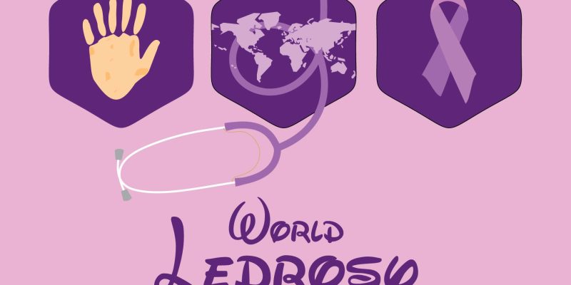 Vector illustration on the theme of World Leprosy Day in January background image – free vector