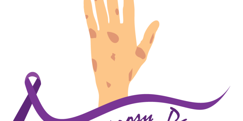 Vector illustration on the theme of World Leprosy Day poster design with ribbon  – free vector