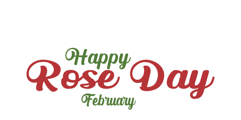 Happy Rose Day Typography illustration – free vector