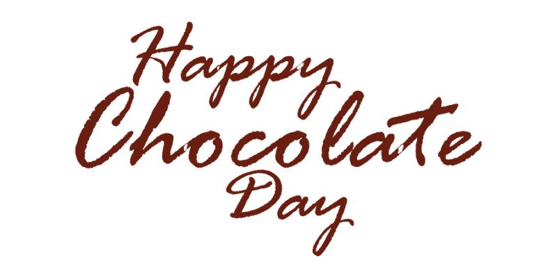 Happy chocolate day February 9, hand lettering vector illustration – free vector