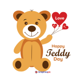 Happy Teddy Day February 10 | Stock Photos, Graphics, Vectors, Illustrations, Backgrounds, Icons, Symbol & png by Graphics Pic