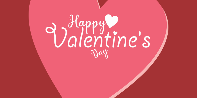 Vector illustration for Happy Valentines Day February 14 with heart background design image – free vector