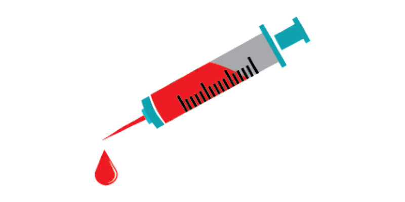 Flat Syringe Icon, injection icon medical illustration – free vector
