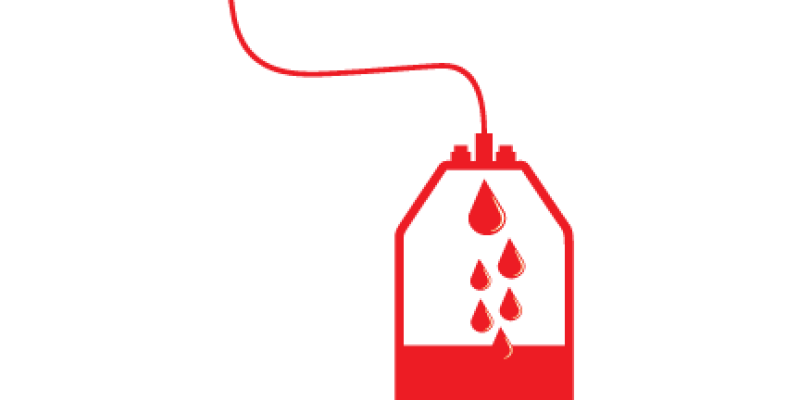 Blood bag line and fill style icon/symbol illustration – Free Vector