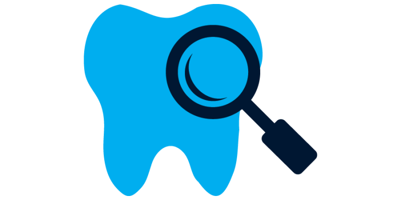 Vector illustration of dental checkup, teeth check up icon png background – vector