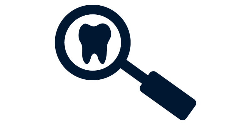 Dental, Tooth check up self for good looking icon illustration – vector
