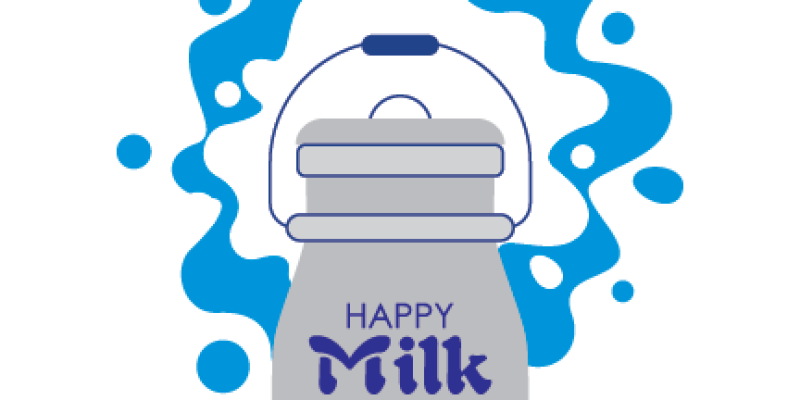 World milk day june 1 holiday concept with milk pot poster background – vector