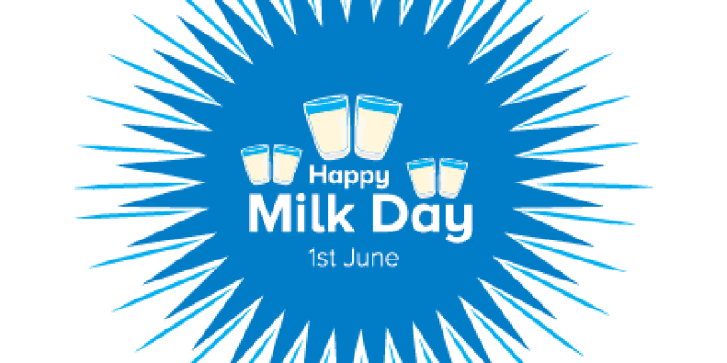Vector illustration for world milk day, fresh milk glasses poster – vector