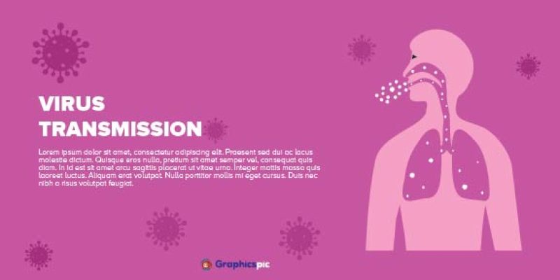 Person lungs symbol with covid. virus transmission with human body lungs icon background vector illustration – Vector