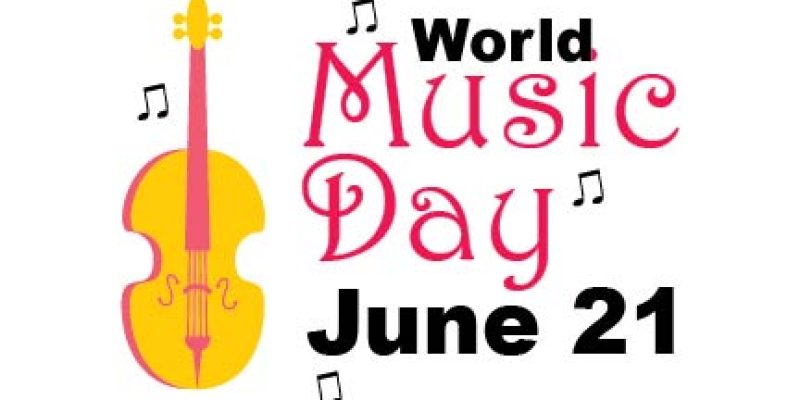 Vector illustration of world music day concept greeting card vector image – Free Vector