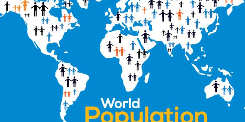 Background design of best World Population Day. Abstract representation for banner poster or cards for social media post illustration picture – free vector