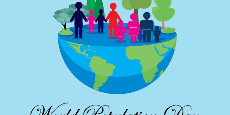 Flat world population day illustration image –  Free Vector