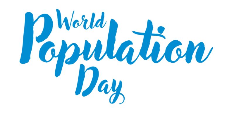 World population day, text design. Typography poster. Vector calligraphy image – Vector