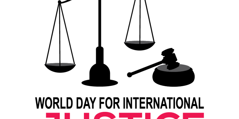 World day for international Justice day is a celebrated  on July 17 as part of an effort to recognize the emerging system of international criminal justice photo – free vector