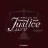 International justice day, typography lettering illustration design for the theme of the international justice day project event – free vector