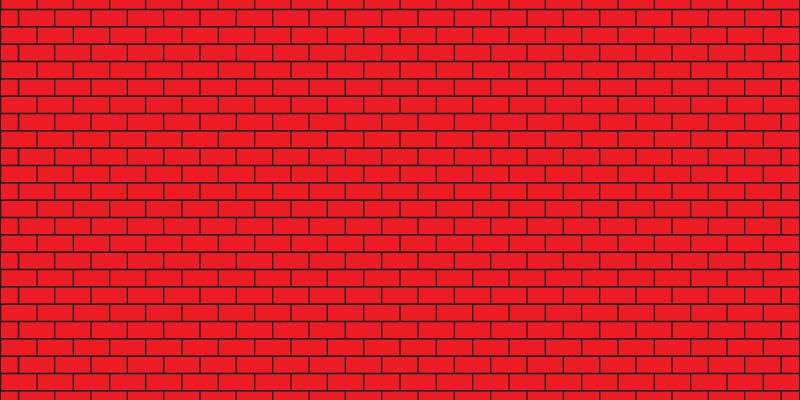 Red brick pattern texture background – free vector