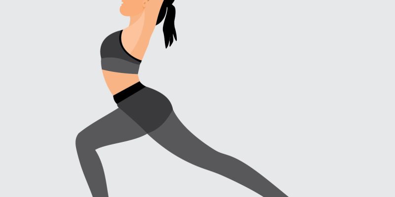 Woman and girl doing yoga exercises illustration image – Vector