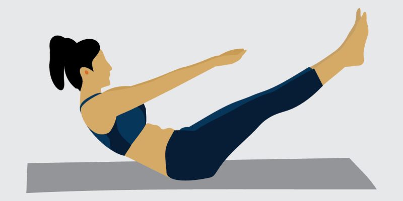 Yoga postures exercises. vector illustration background – free vector