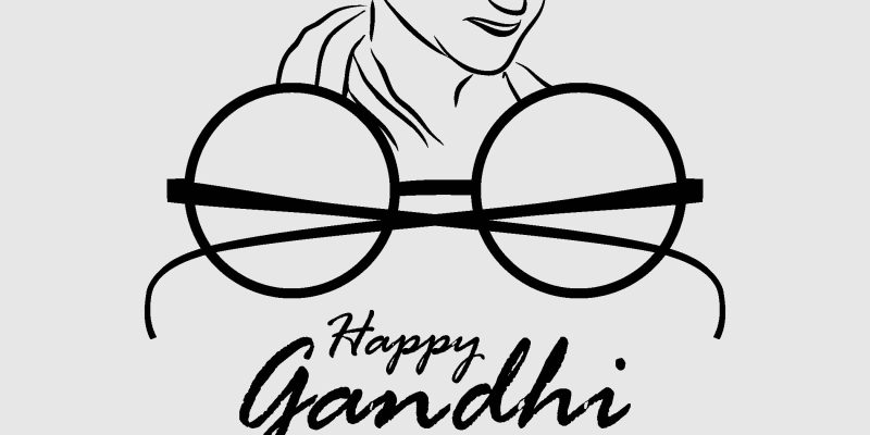 Background for Happy Gandhi Jayanti-Birthday – free vector