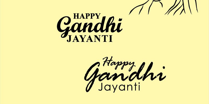 Mahatma Gandhi Jayanti, Birthday. 2nd of October. Indian national hero image – free vector