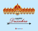 Dussehra celebration background, post, vector free download
