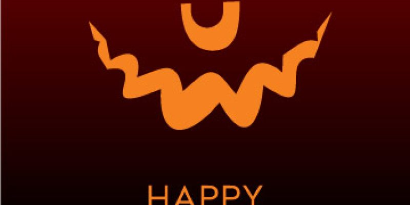 Pumpkins and bats happy halloween background – free vector