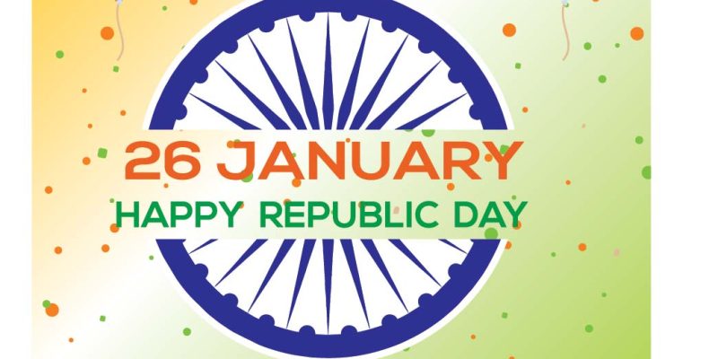 Beautiful Indian Flag Republic Day Stylish Tricolor Vector Illustration with balloon – Free Vector