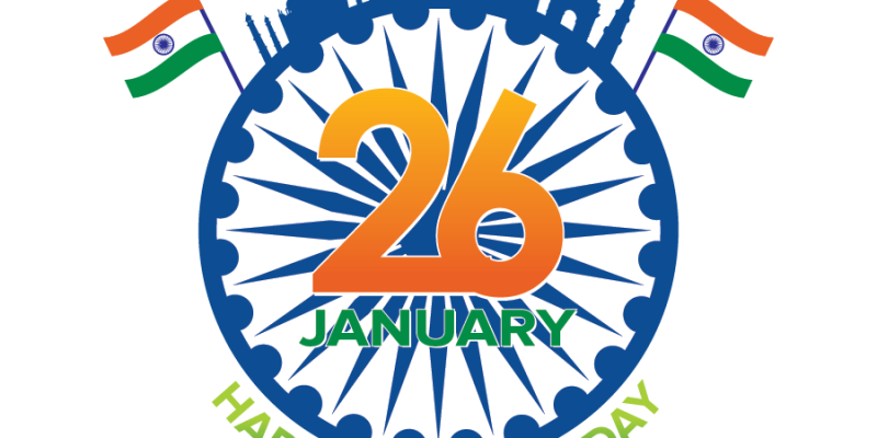 National indian republic day abstract – free vector