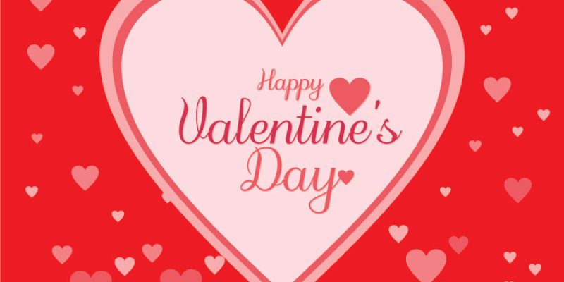 Happy valentine’s day post – Free Vector