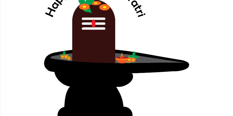 Lord shiva maha shivratri festival icon – Free Vector