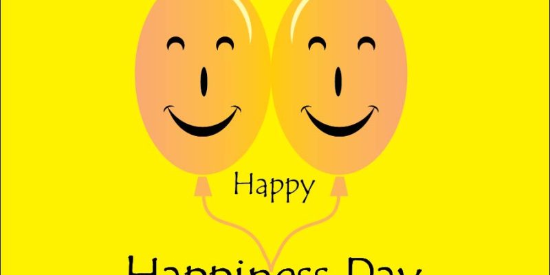International day of happiness vector design – free vector