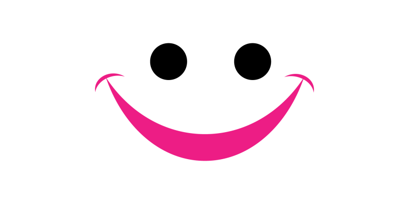 A smiley icon representing a funny happy smiling face – free vector