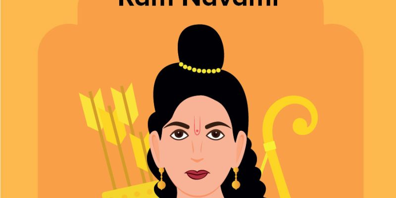 Flat design ram navami celebration icon – Free Vector