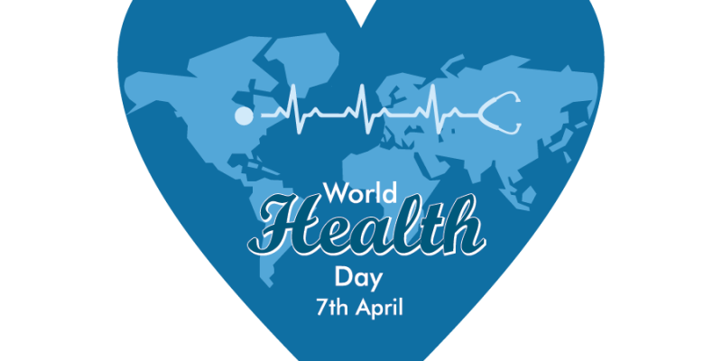 Heart disease concept, wold health day vector illustration design – free vector