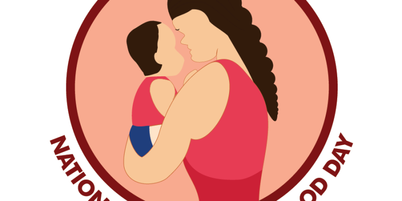 Safe Motherhood day logo vector illustration  – free vector