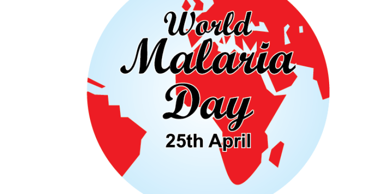 World malaria day with mosquitoes and globe – free vector