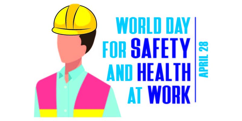 World day for safety and health at work, 28 April illustration – free vector